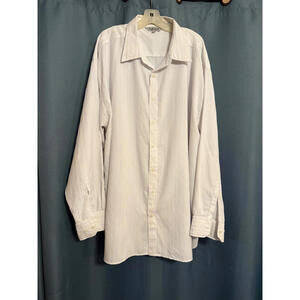 Big & Tall Men’s Patterned White L/S‎  Button Up Shirt  4XLT Pavo by Lastrada